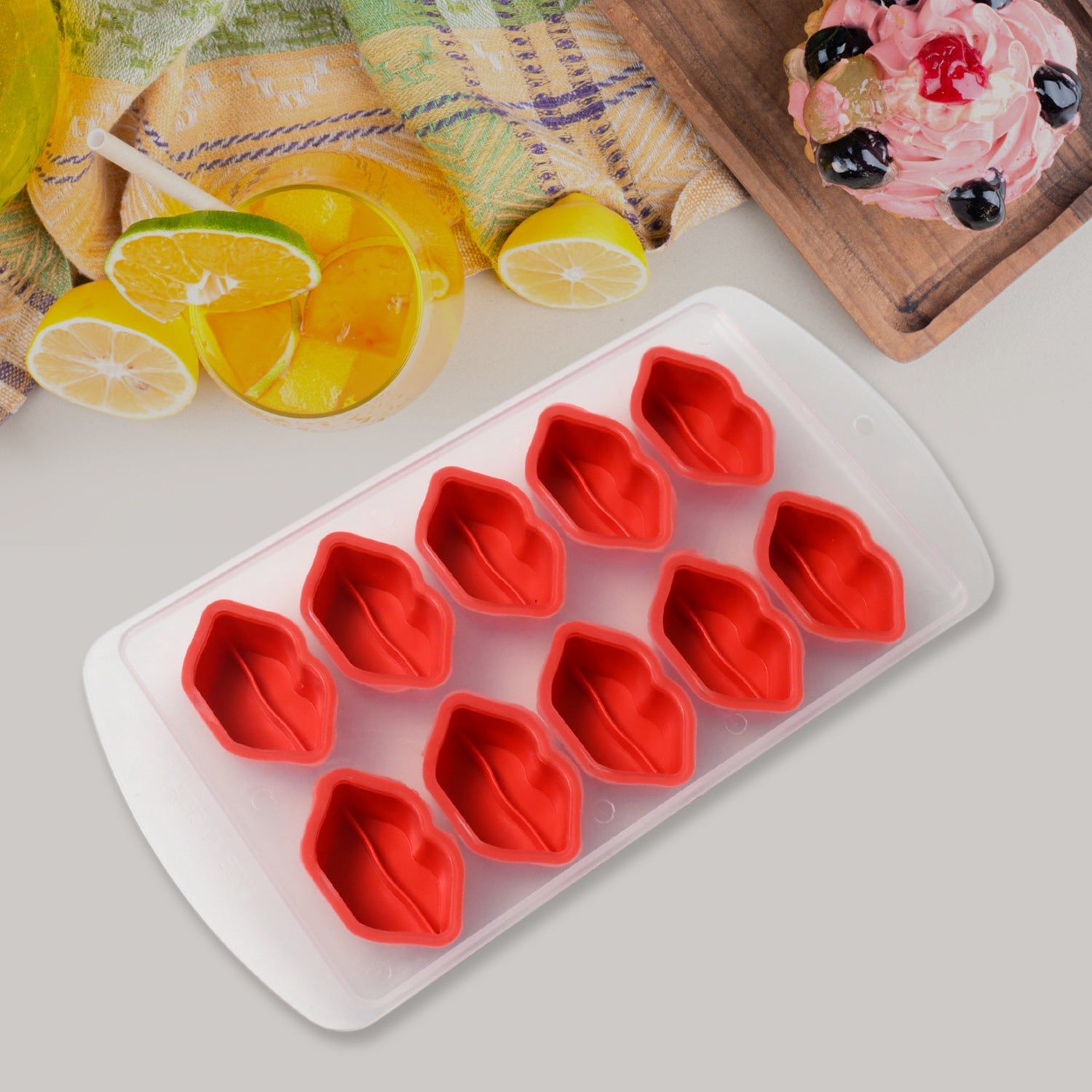 Silicone Mold Ice Cube Tray Creative Sweet Multi Type Ice Tray Buckets, Ice Cube Trays Multi Fruit Shape Ice Tray (1 Pc) Silicone Mold Ice Cube Tray Creative Sweet Multi Type Ice Tray Buckets, Ice Cube Trays Multi Fruit Shape Ice Tray (1 Pc)